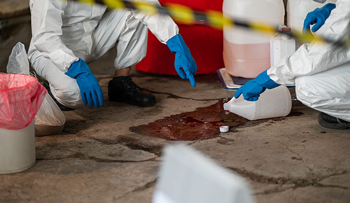 Chemical spill cleanup service