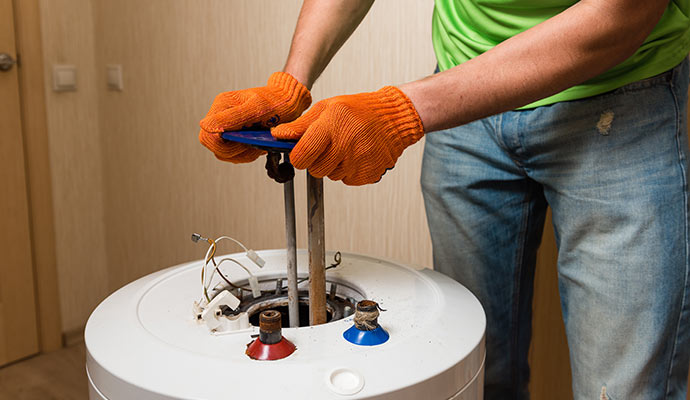Water heater maintenance service