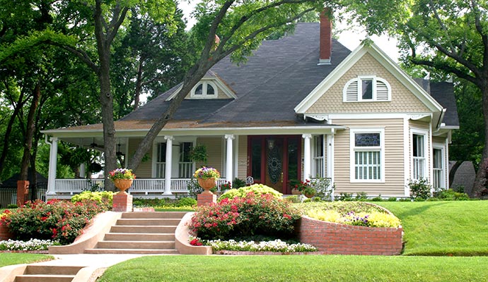 Exterior view of a residential house