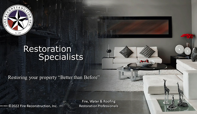 Fire and Water damage restoration specialist service