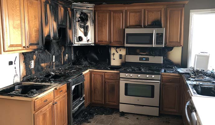 Kitchen Fire Damage Cleanup in Houston, Austin and College Station