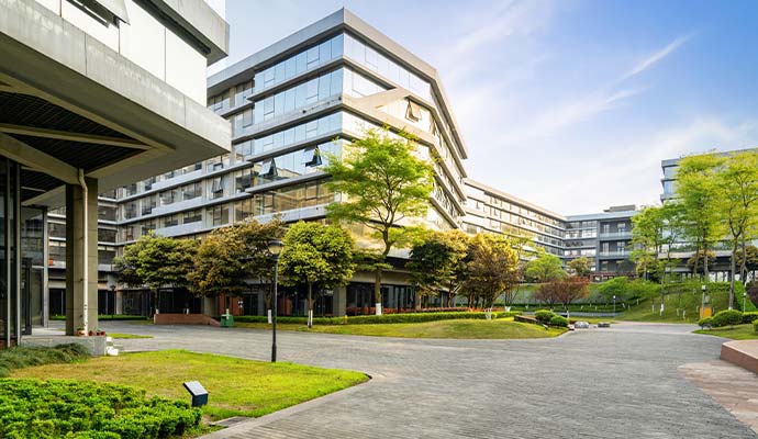 Commercial office building complex