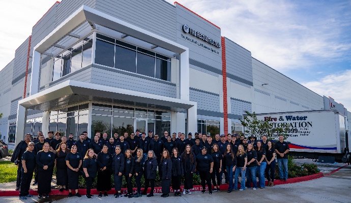 Service team of Fire Reconstruction Inc.