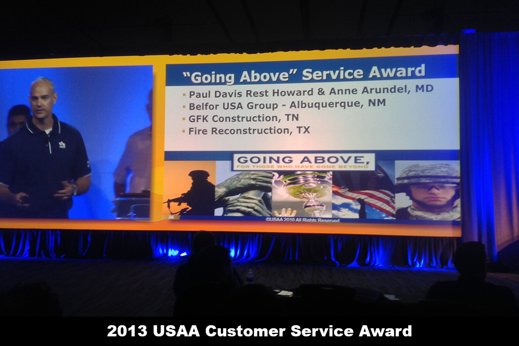 USAA customer service award conference 2013