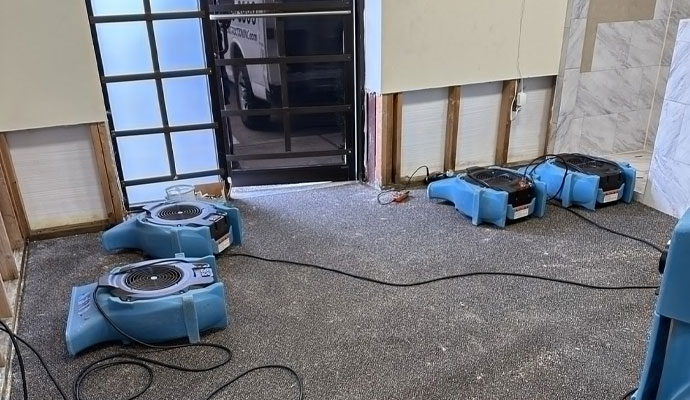 Water damage restoration service