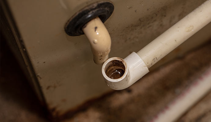 AC unit drain overflow