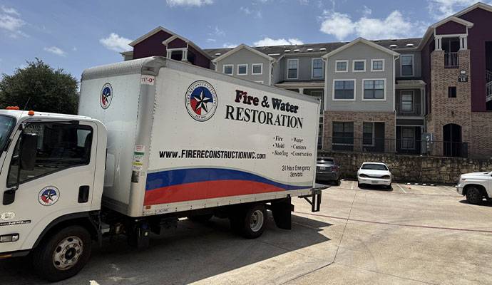 Fire Reconstruction Inc service vehicle