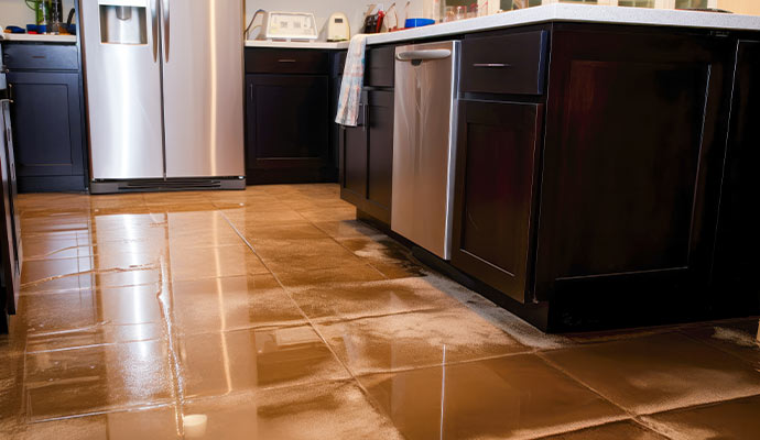 Water leak from appliances